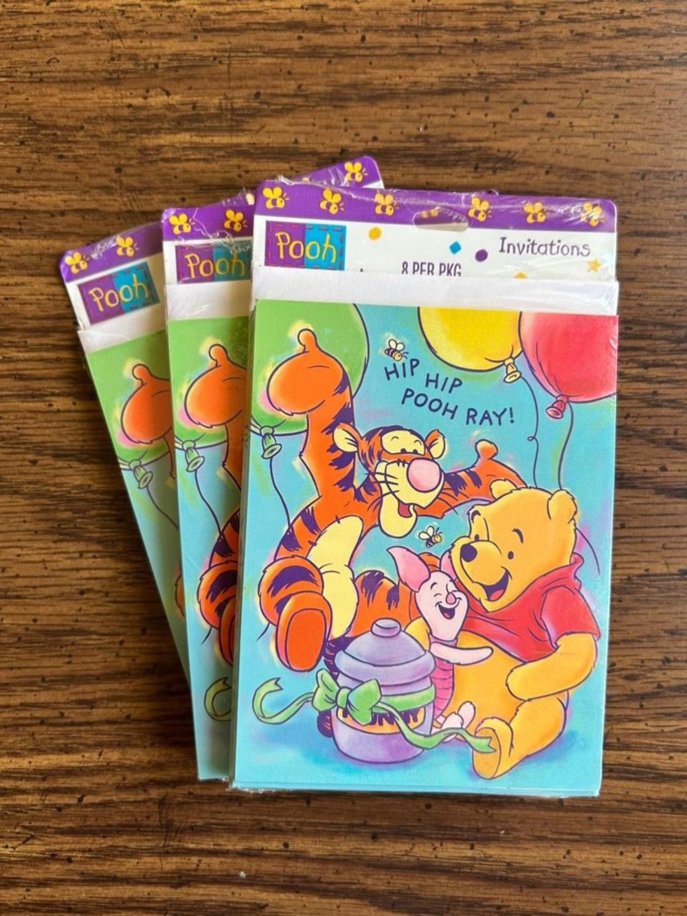 Vintage 90s Winnie the Pooh invitations